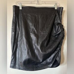 Zara Faux Leather Mini Skirt